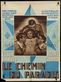 1c0496 ROAD TO PARADISE pre-war Belgian 1930 Left edge chemin du paradis, Lilian Harvey!