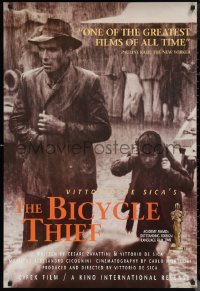 1c1038 BICYCLE THIEF 1sh R1999 Vittorio De Sica's classic Ladri di biciclette, different!