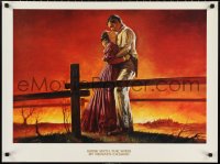 1c0119 GONE WITH THE WIND 24x32 Dutch commercial poster 1980s Clark Gable, Vivien Leigh by Casaro!