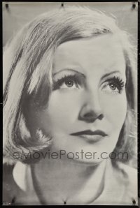 1c0121 GRETA GARBO 27x41 commercial poster 1960s wonderful intense portrait of the star!