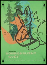 1c0257 GREAT ADVENTURE Czech 12x16 1962 Swedish nature, Det Stora aventyret, Nalepa art!