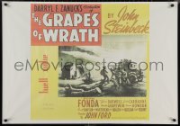 1c0437 GRAPES OF WRATH Egyptian poster R2000s Fonda, Darwell, John Steinbeck, John Ford classic!