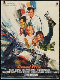 1c0306 GRAND PRIX French 23x31 1967 Formula 1 race car driver James Garner, different art by Landi!