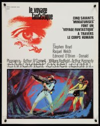 1c0521 FANTASTIC VOYAGE French 18x21 1967 Raquel Welch, Richard Fleischer sci-fi!