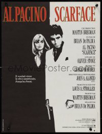 1c0548 SCARFACE French 15x20 1984 Al Pacino as Tony Montana, Michelle Pfeiffer, Brian De Palma!