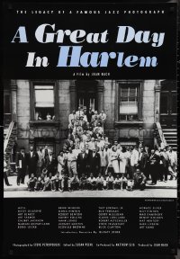 1c1156 GREAT DAY IN HARLEM 1sh 1994 great portrait of jazz musicians & family in New York!