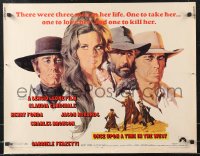 1c0949 ONCE UPON A TIME IN THE WEST 1/2sh 1969 Leone, art of Cardinale, Fonda, Bronson & Robards!