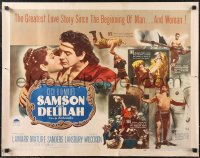 1c0955 SAMSON & DELILAH 1/2sh 1949 art of Hedy Lamarr & Victor Mature, Cecil B. DeMille