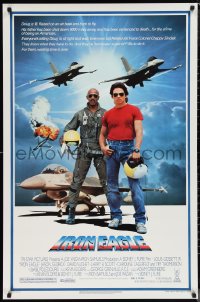 1c1212 IRON EAGLE 1sh 1986 Louis Gossett Jr, Jason Gedrick was born to fly F-16s!