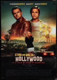 1c0330 ONCE UPON A TIME IN HOLLYWOOD Italian 1sh 2019 Pitt, DiCaprio and Robbie, Tarantino!