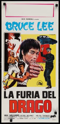 1c0357 GREEN HORNET Italian locandina 1975 different art of Bruce Lee as Kato by Tarantelli!