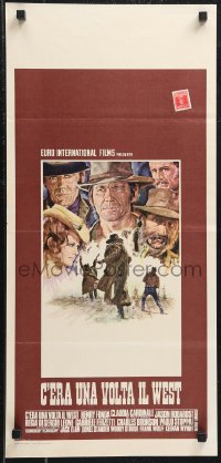 1c0370 ONCE UPON A TIME IN THE WEST Italian locandina 1968 Leone, different full-length Henry Fonda!