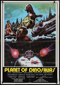 1c0268 PLANET OF DINOSAURS Lebanese 1978 X-Wings & Millennium Falcon art from Star Wars!