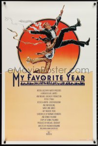 1c1309 MY FAVORITE YEAR 1sh 1982 art of Peter O'Toole & Mark Linn-Baker by John Alvin!