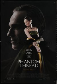 1c1333 PHANTOM THREAD DS 1sh 2017 Daniel Day-Lewis, sexy Vicky Krieps wearing green dress!