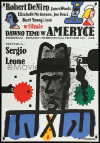 1c0741 ONCE UPON A TIME IN AMERICA Polish 27x39 1986 Robert De Niro, Sergio Leone, Mlodozeniec art!