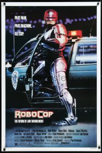 1c1372 ROBOCOP 1sh 1988 Paul Verhoeven, full-length cyborg policeman Peter Weller by Mike Bryan!