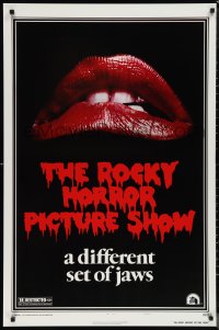 1c1373 ROCKY HORROR PICTURE SHOW 1sh R1980s classic lips, a different set of jaws!