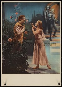 1c0659 ROMEO & JULIET export Russian 16x23 1955 Russian version of Shakespeare classic, roses style!