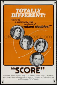 1c1387 SCORE 1sh 1972 directed by Radley Metzger, a weekend of sexy mixed doubles!