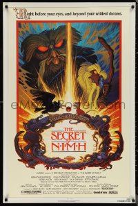 1c1388 SECRET OF NIMH 1sh 1982 Don Bluth, cool mouse fantasy cartoon artwork by Tim Hildebrandt!