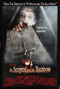 1c1389 SERPENT & THE RAINBOW 1sh 1988 directed by Wes Craven, don't bury me, I'm not dead!