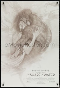 1c1394 SHAPE OF WATER advance DS 1sh 2018 Guillermo del Toro Best Picture winner, James Jean art!