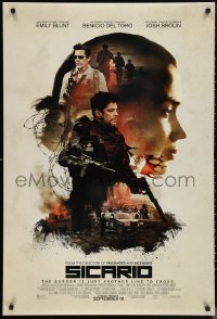 1c1396 SICARIO advance DS 1sh 2015 Emily Blunt, Benicio Del Toro, Josh Brolin, Jeffrey Donovan!