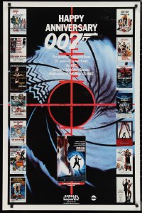 1c0094 HAPPY ANNIVERSARY 007 tv poster 1987 25 years of James Bond, cool image of many 007 posters!