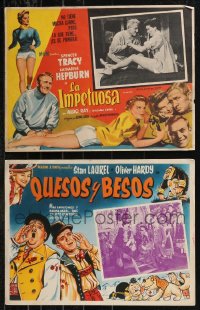 1d0162 LOT OF 7 MEXICAN LOBBY CARDS 1950s great scenes from a variety of different movies!