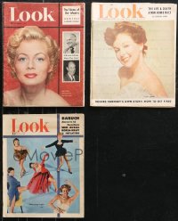 1d0627 LOT OF 3 LOOK MAGAZINES 1951-1953 filled with many great images & articles!