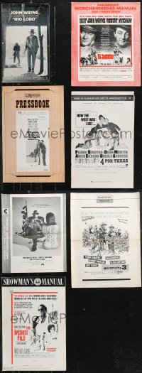 1d0095 LOT OF 7 1960S-70S CUT PRESSBOOKS 1960s-1970s ALL HAVE CUTS, advertising for a many movies!