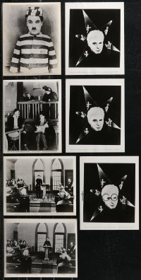 1d0704 LOT OF 7 CHARLIE CHAPLIN 8X10 STILLS 1950s-1960s great images of the comedy legend!