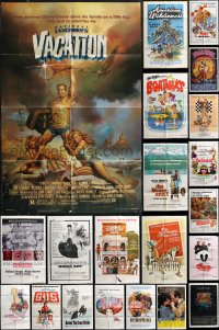 1d0238 LOT OF 35 FOLDED ONE-SHEETS 1970s-1980s great images from a variety of different movies!