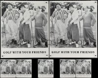 1d0941 LOT OF 7 UNFOLDED GOLF WITH YOUR FRIENDS THREE STOOGES 22x26 COMMERCIAL POSTERS 1990 cool!