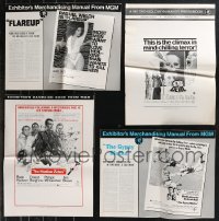 1d0564 LOT OF 7 UNCUT PRESSBOOKS 1960s-1970s advertising for a variety of different movies!