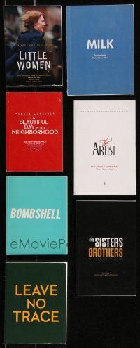 1d0789 LOT OF 7 FOR YOUR CONSIDERATION MOVIE SCRIPTS 2010s Little Women, Milk, The Artist & more!