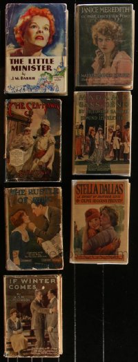 1d0580 LOT OF 7 MOVIE EDITION HARDCOVER BOOKS WITH DUST JACKETS 1920s-1930s The Sea Hawk & more!