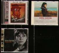 1d0753 LOT OF 3 FRENCH NEW WAVE MOVIE SOUNDTRACK CDS 1990s-2000s A bout de souffle, Anna Karina!