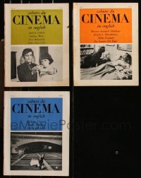 1d0630 LOT OF 3 CAHIERS DU CINEMA ENGLISH MOVIE MAGAZINES 1950s filled w/ great images & articles!