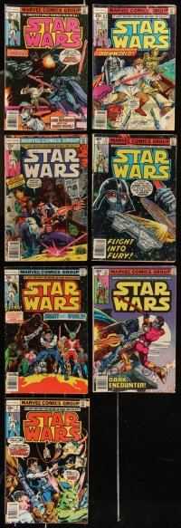 1d0443 LOT OF 7 1970S STAR WARS COMIC BOOKS 1970s greatest space-fantasy film of all, Marvel!