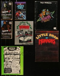 1d0579 LOT OF 7 HORROR BOOKS 1980s-2000s Friday the 13th, Little Shop of Horrors & more!