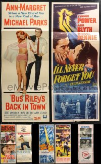 1d0492 LOT OF 7 FOLDED INSERTS 1950s-1970s great images from a variety of different movies!