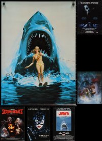 1d1062 LOT OF 7 UNFOLDED HORROR/SCI-FI COMMERCIAL POSTERS 1980s a variety of cool movie images!