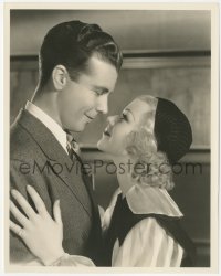 1f2283 20 MILLION SWEETHEARTS 8x10.25 still 1934 romantic close up of Ginger Rogers & Dick Powell!