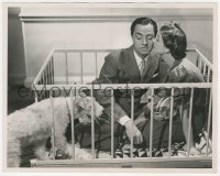 1f2293 ANOTHER THIN MAN deluxe 8x10 still 1939 Powell, Loy and Asta inside crib by Willinger!