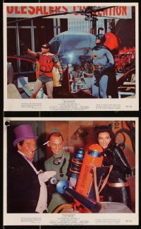 1f2539 BATMAN 2 color 8x10 stills 1966 Adam West & Burt Ward, Meriwether, Romero, Meredith, Gorshin!