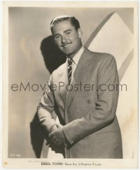 1f2320 ERROL FLYNN 8.25x10 still 1930s full-length portrait smiling in tie and jacket!