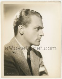 1f2338 GREAT GUY 8x10.25 still 1936 close up profile portrait of James Cagney in suit and tie!