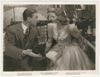 1f2346 IT'S A WONDERFUL LIFE 8x10.25 still 1946 perplexed James Stewart and Donna Reed, Capra!